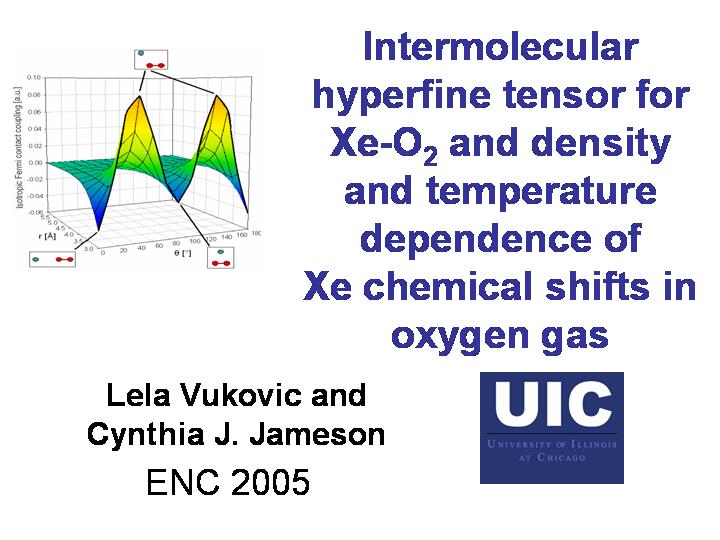 Xe chemical shifts in O2 gas