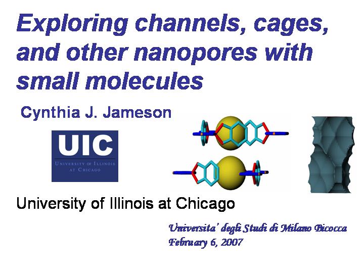 Milano:Exploring nanopores