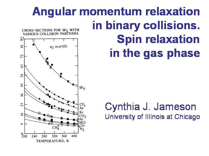 Spin relaxation in the gas phase